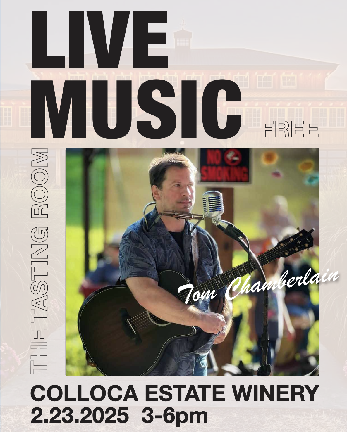 Sunday Funday LIVE MUSIC in the Tasting Room with Tom Chamberlain